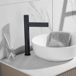 Robinet mitigeur lavabo haut Noir - Sham