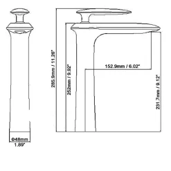Robinet mitigeur lavabo haut moderne Blanc - Castor