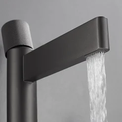 Robinet mitigeur lavabo haut Gun métal - Sham
