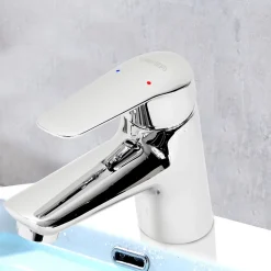 Robinet mitigeur lavabo vasque design laiton chrome