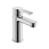 Robinet mitigeur monocommande lavabo laiton Chrome, Sans Garniture de vidage ni Tirette - Taille S 14x4x15cm - B.2