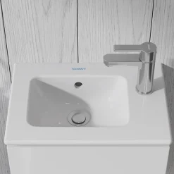 Robinet mitigeur monocommande lavabo laiton Chrome, Sans Garniture de vidage ni Tirette - Taille S 14x4x15cm - B.2