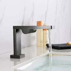 Robinet mitigeur monocommande design gun métal pour lavabo ou vasque NT3110G