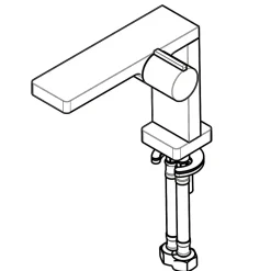 Robinet mitigeur noir pour lavabo ou vasque NT3110B