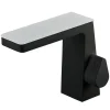 Robinet mitigeur pour lavabo ou vasque NT7320 effet cascade - noir mat, gun métal ou blanc mat Noir