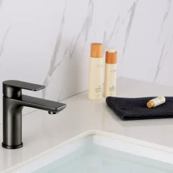 Robinet mitigeur pour lavabo ou vasque 4024G - gun métal