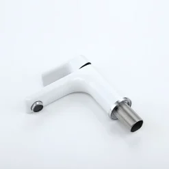 Robinet mitigeur pour vasque ou lavabo 4024CW chromé blanc
