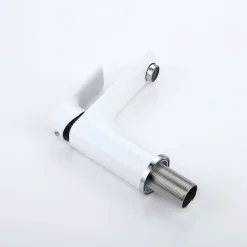 Robinet mitigeur pour vasque ou lavabo 4024CW chromé blanc