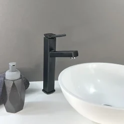 Robinet mitigeur vasque avec bec extractible Noir- Graffias