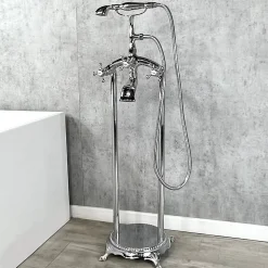 Robinet mélangeur de bain sur pied Chromé - Maddalena