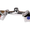 Robinet mélangeur mural pour douche entraxe 80 mm Mâle 15 x 21 en laiton chromé Noyon et Thiebault