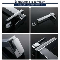 Robinet Salle de Bain Cascade Haut Mitigeur pour Vasque Chromé Robinet Design Moderne Corps en Acier Inox