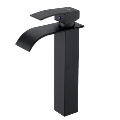 Robinet Salle de Bain Cascade Moderne, Auralum Max Mitigeur de Lavabo - Sortie Douce Sans Éclaboussures
