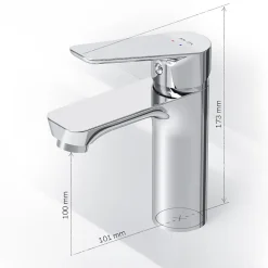 Robinet Salle de Bain Mitigeur de lavabo, Chromé, Hit taille M, FTA02200 AM.PM