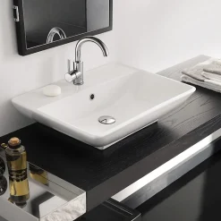 Robinet Salle de Bain Mitigeur lavabo, Auralum Max Robinet lavabo en Laiton , Froide/Chaude