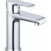 Robinet salle de bain mitigeur de lavabo chromé vidage inclus
