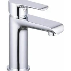 Robinet salle de bain mitigeur de lavabo chromé vidage inclus