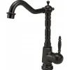 Robinet Salle De Bain Mitigeur Lavabo Haut Retro Noir Monocommande