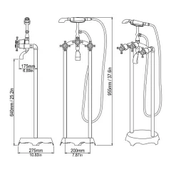Robinet Sur Pied Pour Baignoires Autoportantes