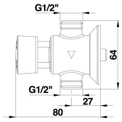 Robinet urinoir Presto 12 fixation murale - Presto