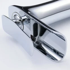 Robinet vasque jet cascade, style contemporain - Chromé