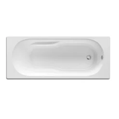 ROCA Baignoire rectangulaire Neo Genova avec dossier, accoudoirs, poignées sculptées - Blanc 180x80cm