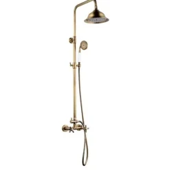 ROUSSEAU Colonne de douche avec robinet mélangeur Retro - Vieux-bronze