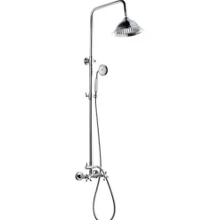 ROUSSEAU Colonne de douche avec robinet mélangeur Retro - Chrome