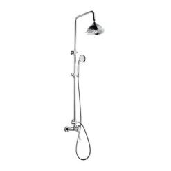 ROUSSEAU Colonne de douche avec robinet mitigeur mecanique Retro - Chrome