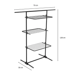 Rörets Séchoir à linge Triple+ - 137x70x58 cm - Surface de séchage de 16 m