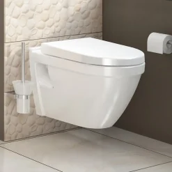 S50 Cuvette avec bride + Abattant avec frein de chute Duroplast