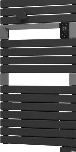 Sèche serviette électrique Sauter Asama II anthracite + soufflerie 1500W