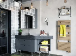 Sèche serviette électrique Sauter Asama II cappuccino + soufflerie 1500W