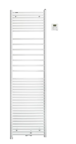 Sèche serviette mixte électrique 300W / eau chaude 795W Acova Angora