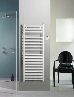 Sèche serviette mixte électrique 300W / eau chaude 615W Acova Angora
