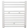 Sèche serviette salle de bain eau chaude FINIMETAL Tahiti 257 W blanc 55 x 50 Cm