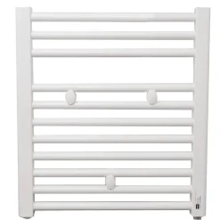 Sèche serviette salle de bain eau chaude FINIMETAL Tahiti 257 W blanc 55 x 50 Cm