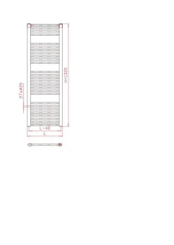 Sèche serviette Thermal Trend blanc 132x45 cm (KD4501320)