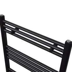 Sèche serviettes eau chaude à rails droits noir 600x764 mm