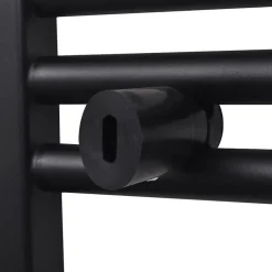 Sèche serviettes eau chaude à rails droits noir 600x764 mm