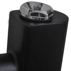 Sèche serviettes eau chaude à rails incurvés noir 500 x 764 mm