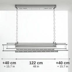 Sèche-linge électrique mural 122x57x30cm alu Foxydry Air 120