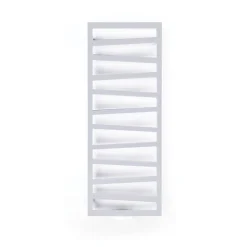 Sèche-serviette chauffage central blanc de 1310mm de haut et 500mm de large. - 490 Watt - ZIG1310/500ZXB