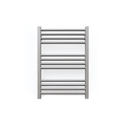 Sèche-serviette eau chaude gris de 660mm de haut 400mm de large - 241 Watt - FIO660/400SXRGR