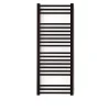 Sèche-serviette eau chaude noir de 760mm de haut et 500mm de large - 320 Watt - BON760/500SXN