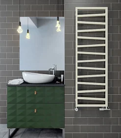 Sèche-serviette eau chaude beige de 835mm de haut et 500mm de large - 332 Watt - ZIG835/500ZX1015