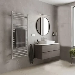 Sèche-serviette eau chaude chromé de 660mm de haut et 430mm de large - 179 Watt - FIO660/430SXCROK