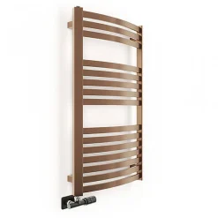 Sèche-serviette eau chaude cuivre lumineux de 1760mm de haut et 400mm de large - 646 Watt - DEX1760/400ZXBCO