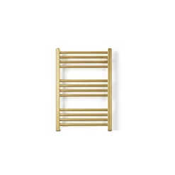 Sèche-serviette eau chaude doré de 660mm de haut et 680mm de large - 373 Watt - FIO660/680SXBRA
