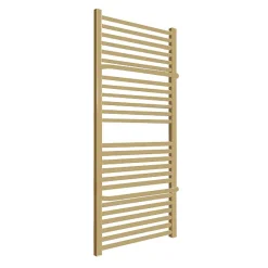 Sèche-serviette eau chaude doré de 820mm de haut et 500mm de large - 406 Watt - LIM820/500SXBRA